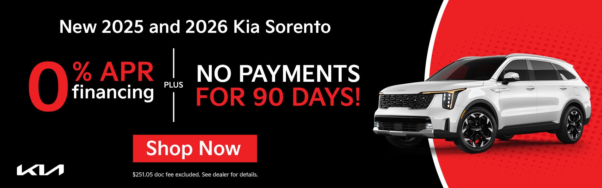 new Kia Sorento incentive