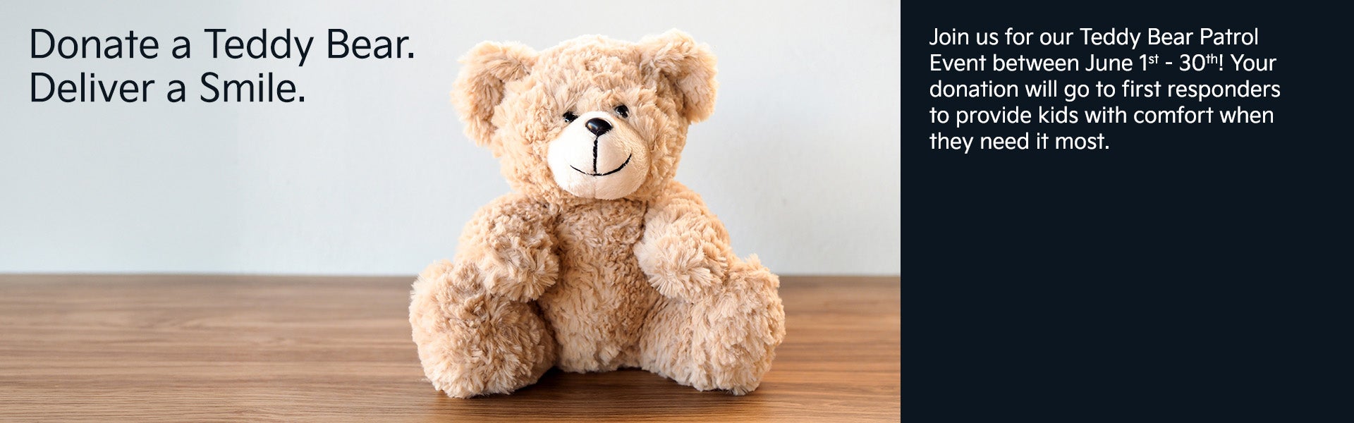 Teddy bear donation